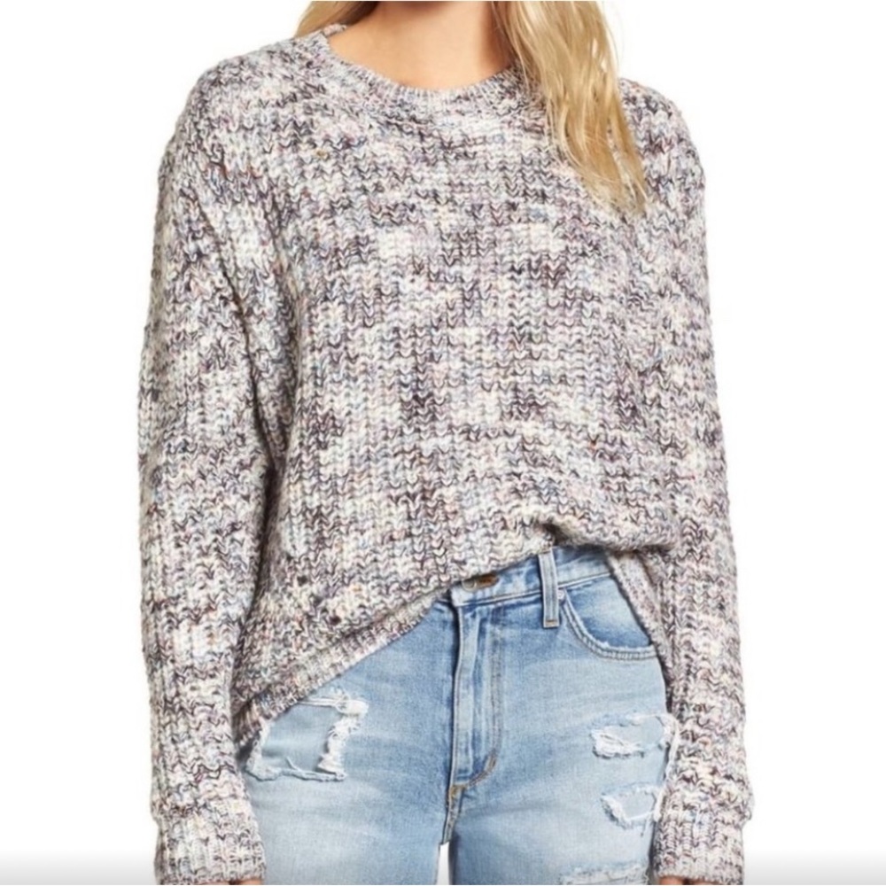 Rails Lux Kaleidoscope Chunky Knit Multi Color Thread Sweater XS